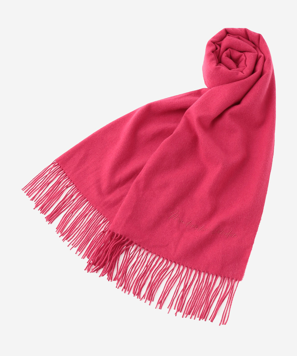 ロゴ刺繍カシミヤストール(マフラー・ストール・スカーフ)｜MACKINTOSH