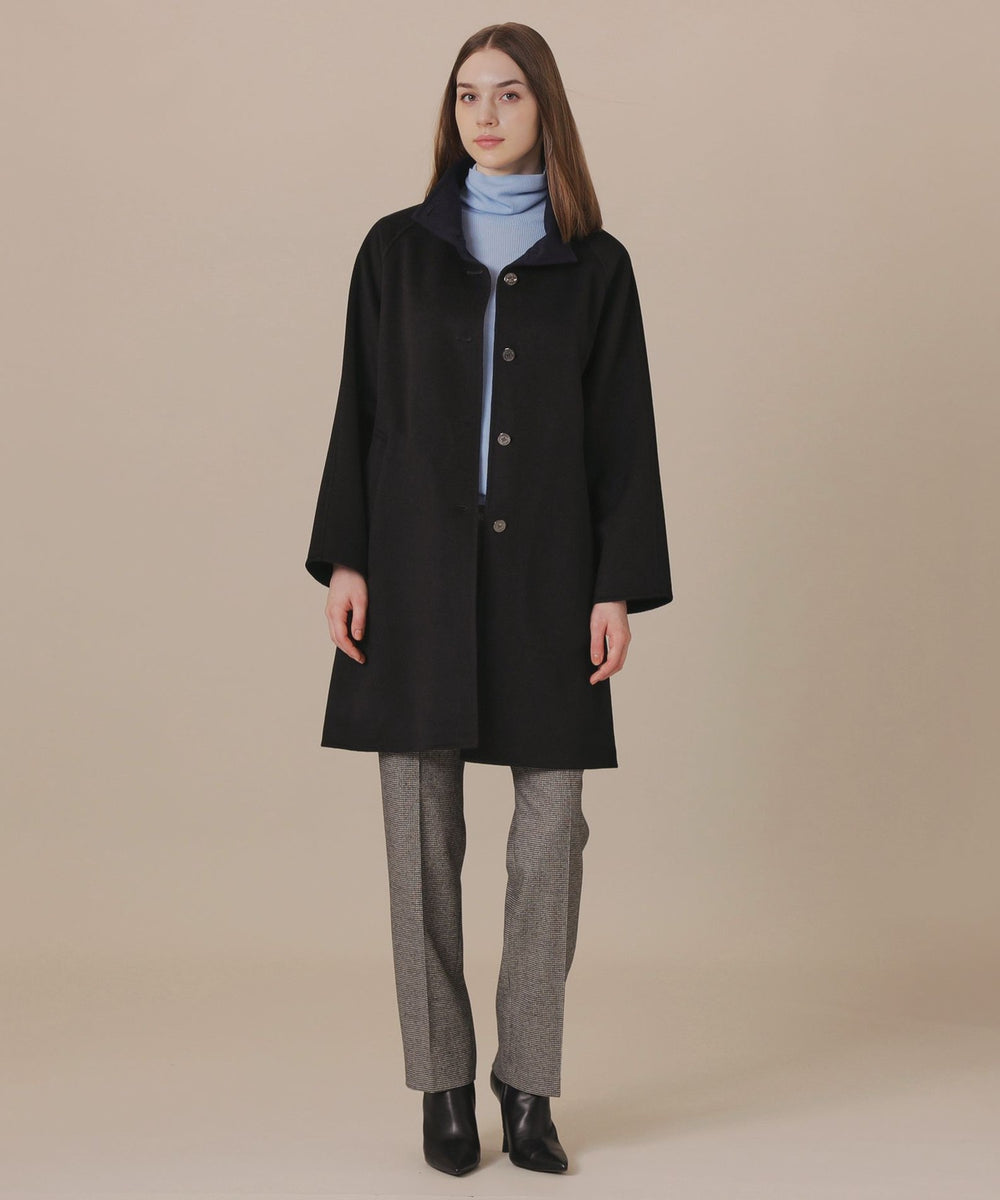 WEB・一部店舗限定】カシミヤブレンドウールリバースタンドカラー