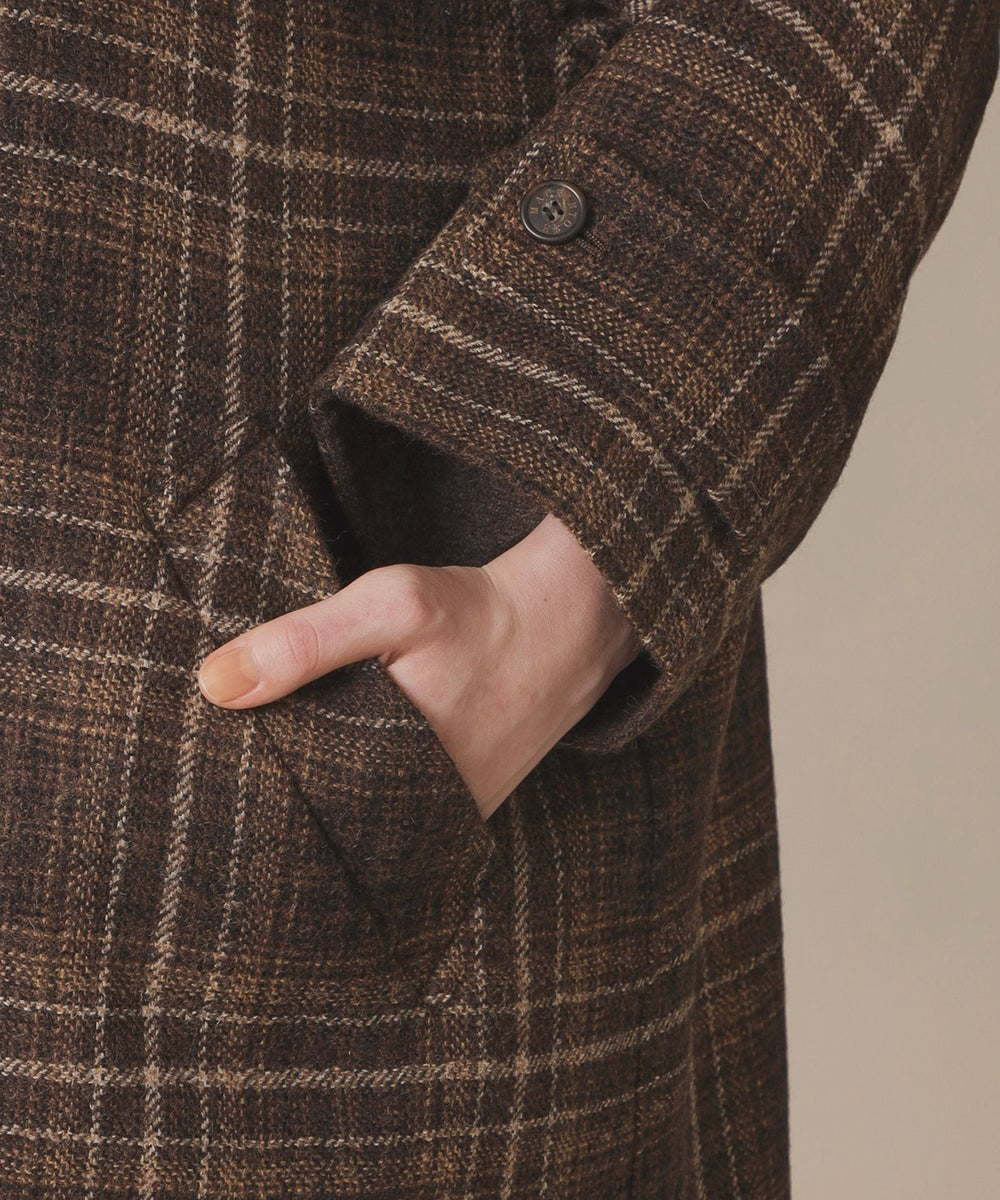 WEB・一部店舗限定】【ROSLEY/ロズリー】ウールリバーチェックコート