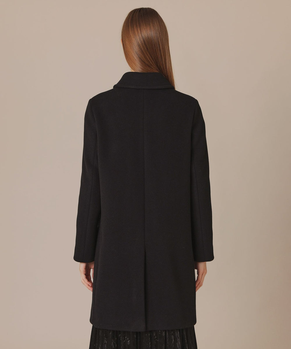 婦人画報掲載】【BANTON/バントン】ウールダブルクロスベロアコート