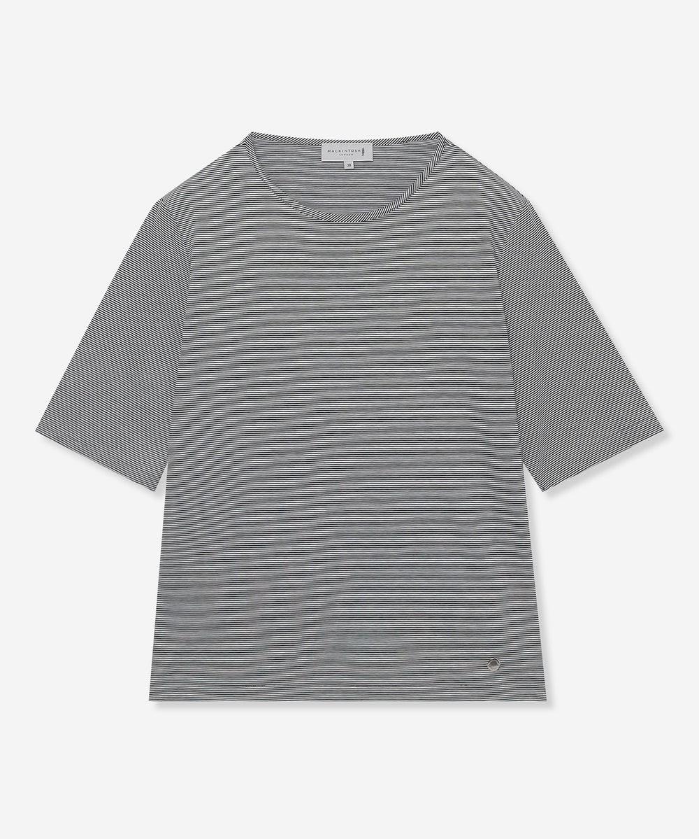 WEB・一部店舗限定】コットンブレンドボーダーTシャツ(トップス