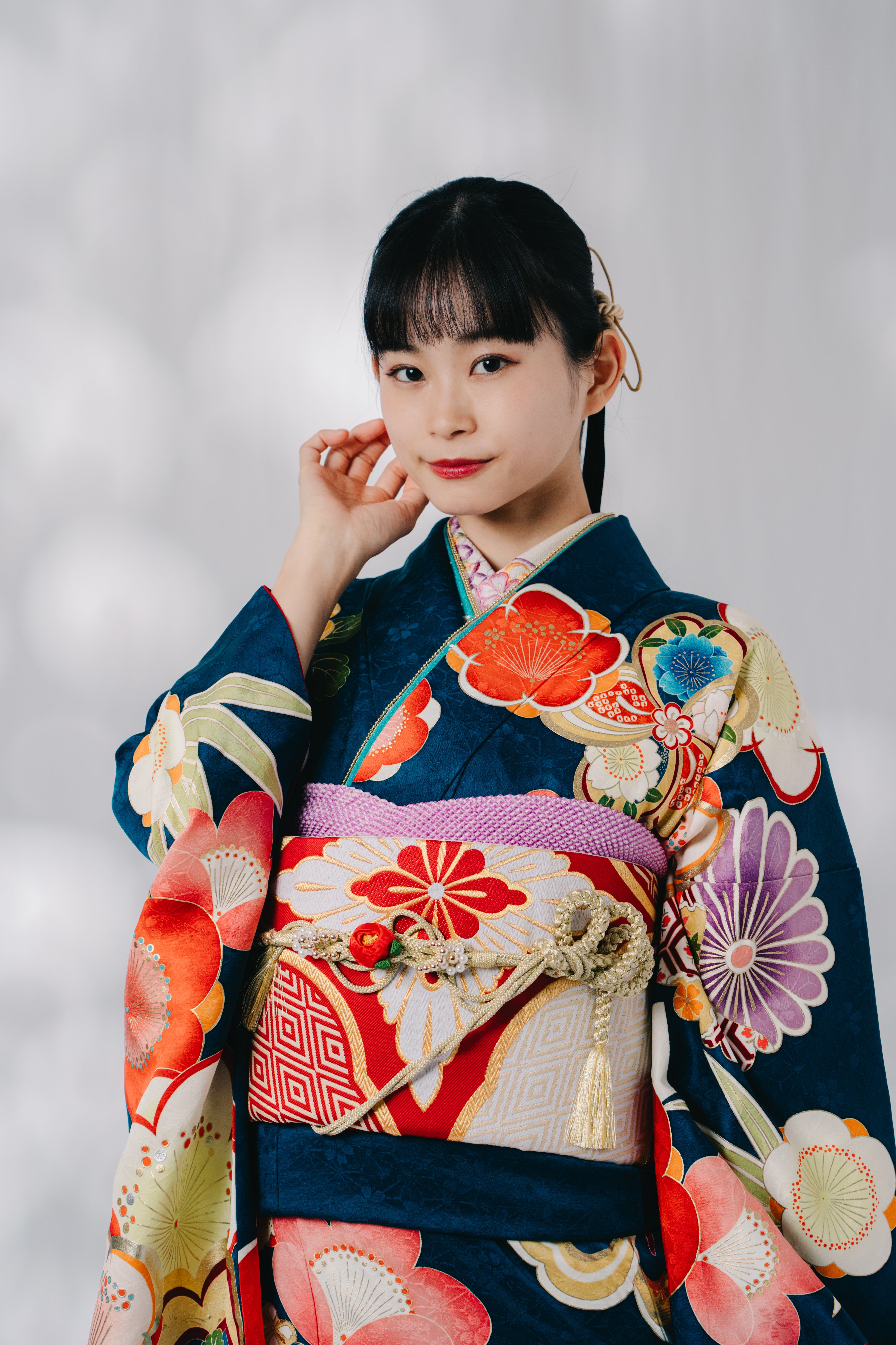 青緑 梅 鞠 正絹振袖【443】 – SAKURA TOKYO