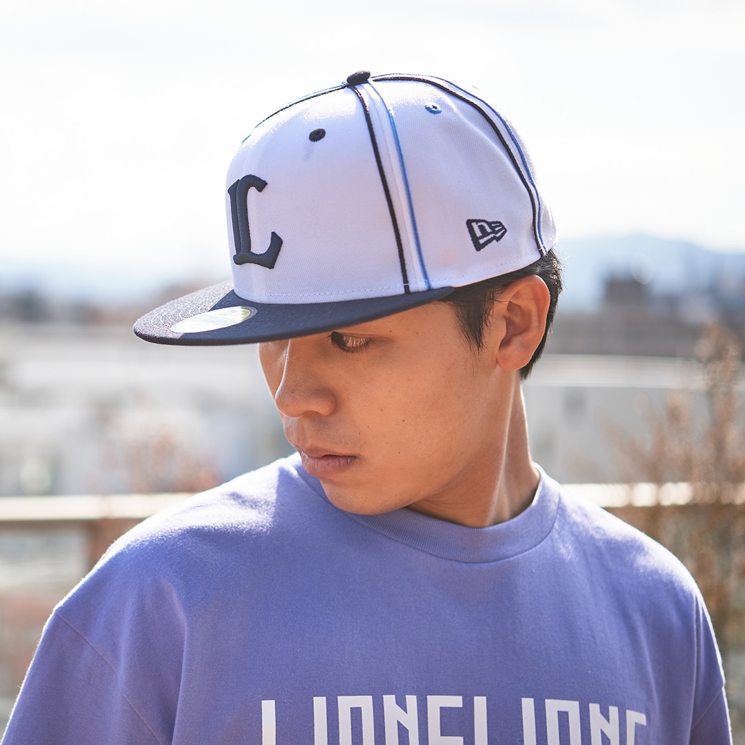 NEW ERA×LIONS 59FIFTY SOUTACHE WHITE NAVY(7 1/4): キャップ | 埼玉