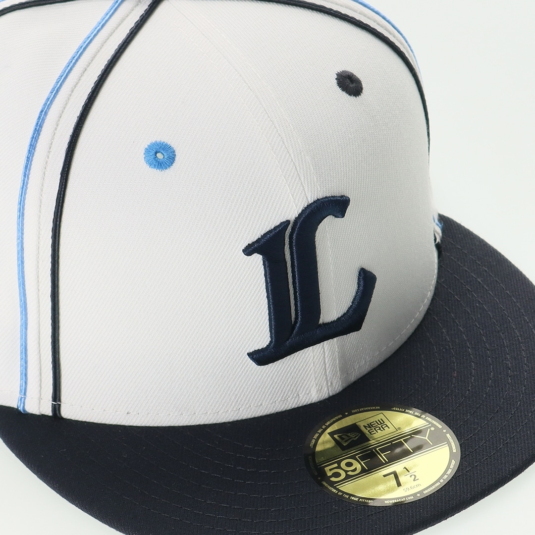 NEW ERA×LIONS 59FIFTY SOUTACHE WHITE NAVY(7 1/4): キャップ | 埼玉