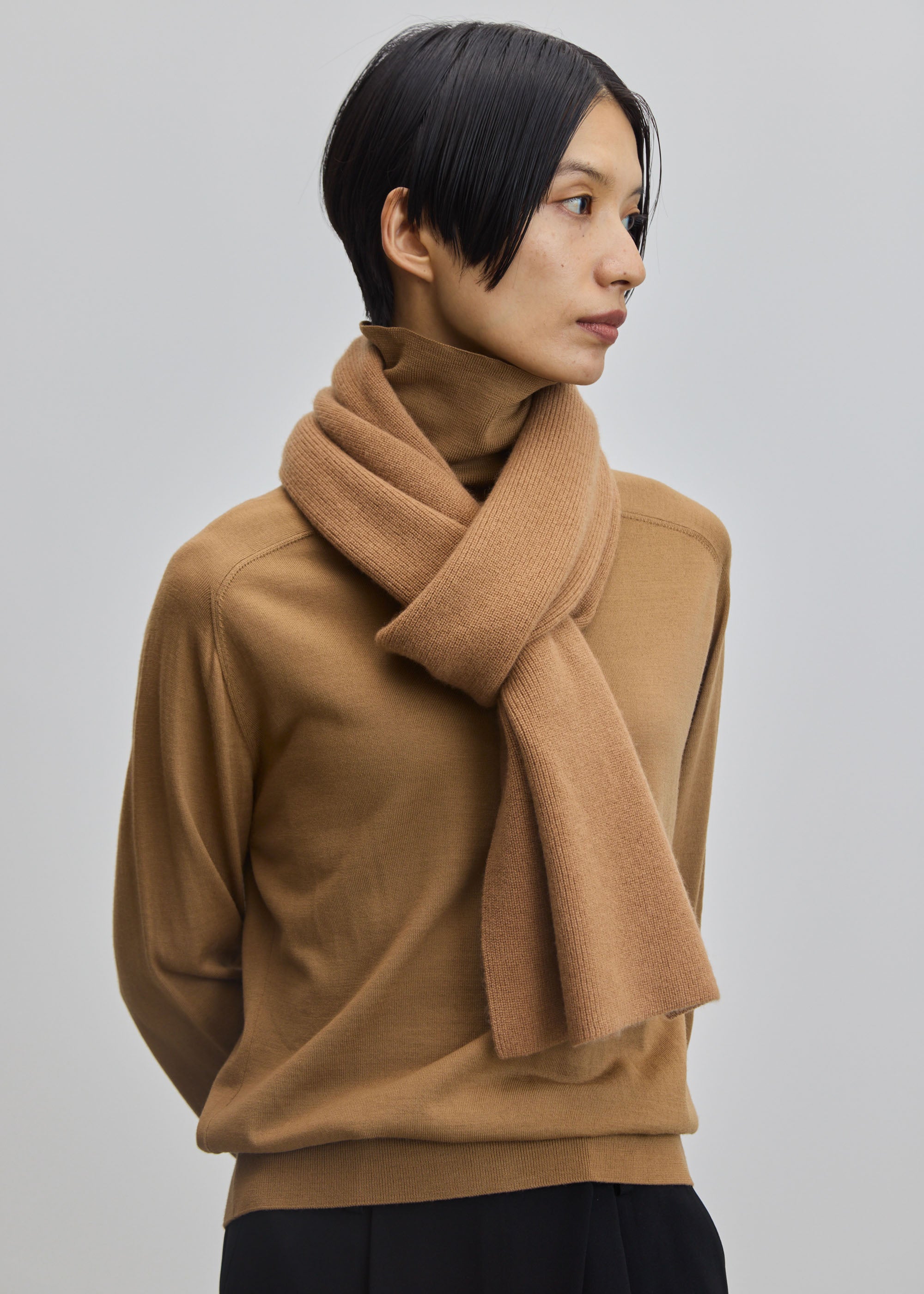 カシミヤ混ニットマフラー - SOÉJU online store｜上質な大人の女性の