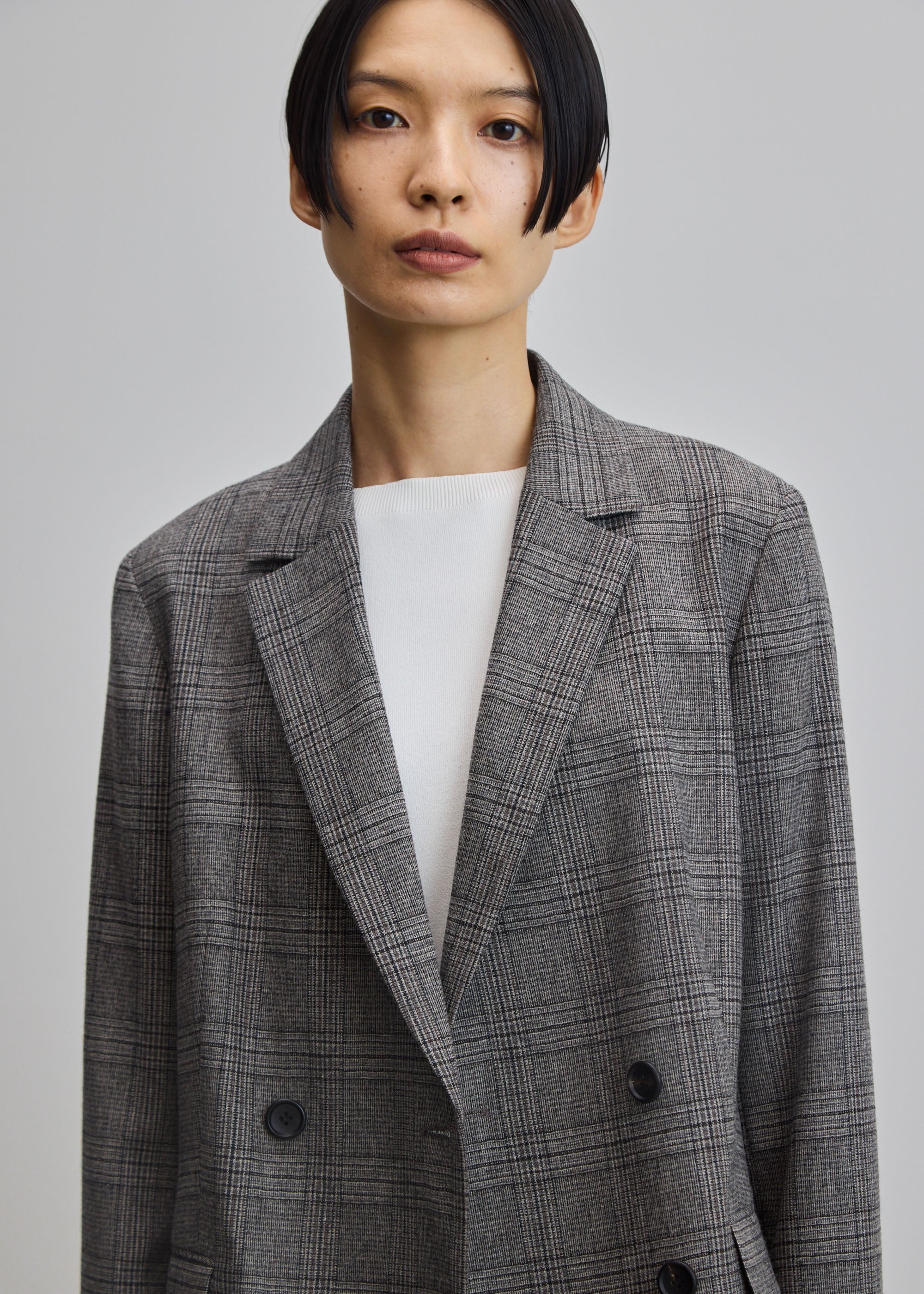 グレンチェックダブルジャケット- SOÉJU online store｜上質な大人の