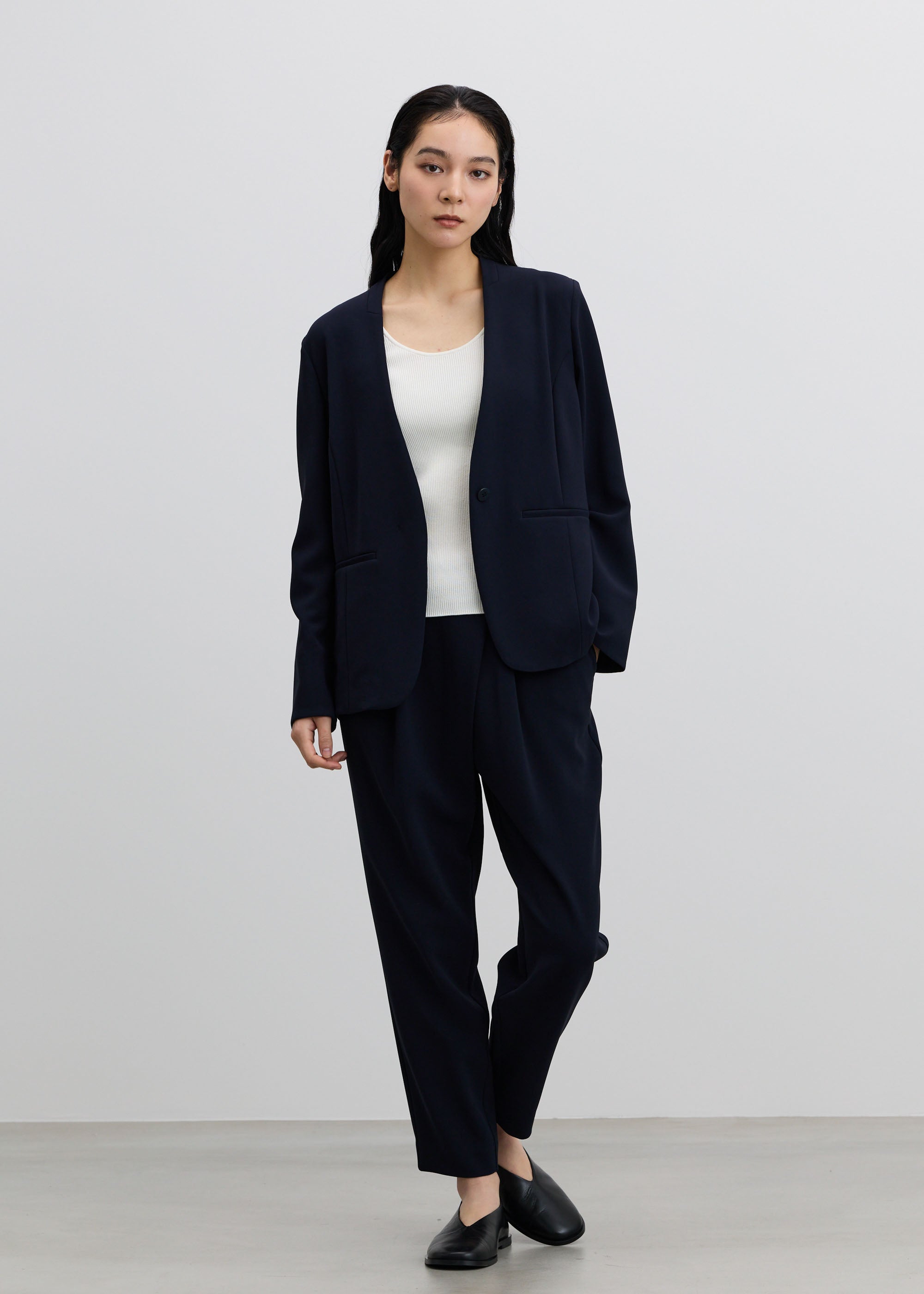 ノーカラージャケット - SOÉJU online store｜上質な大人の女性のため