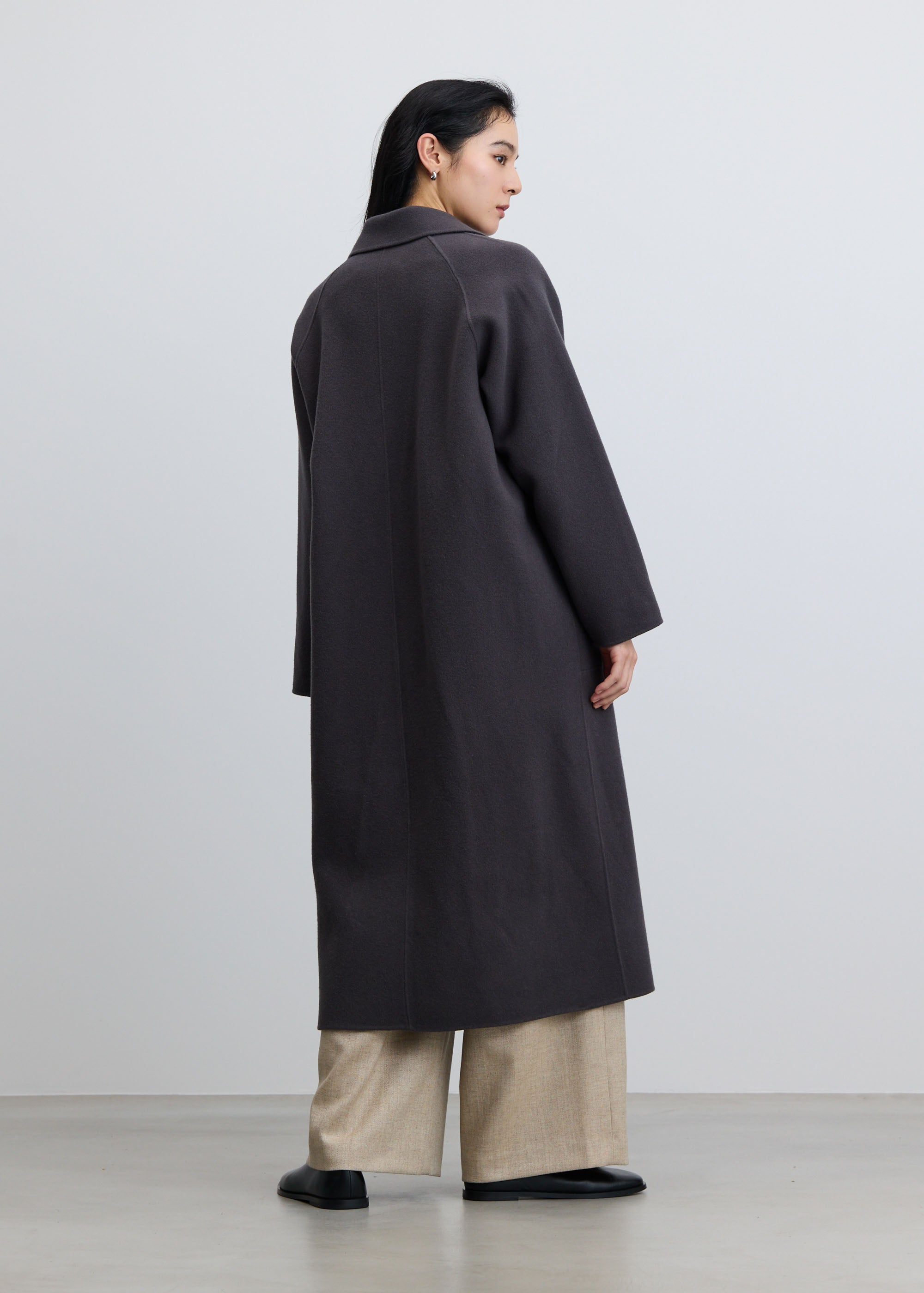 ウールリバーローブコート - SOÉJU online store｜上質な大人の女性の