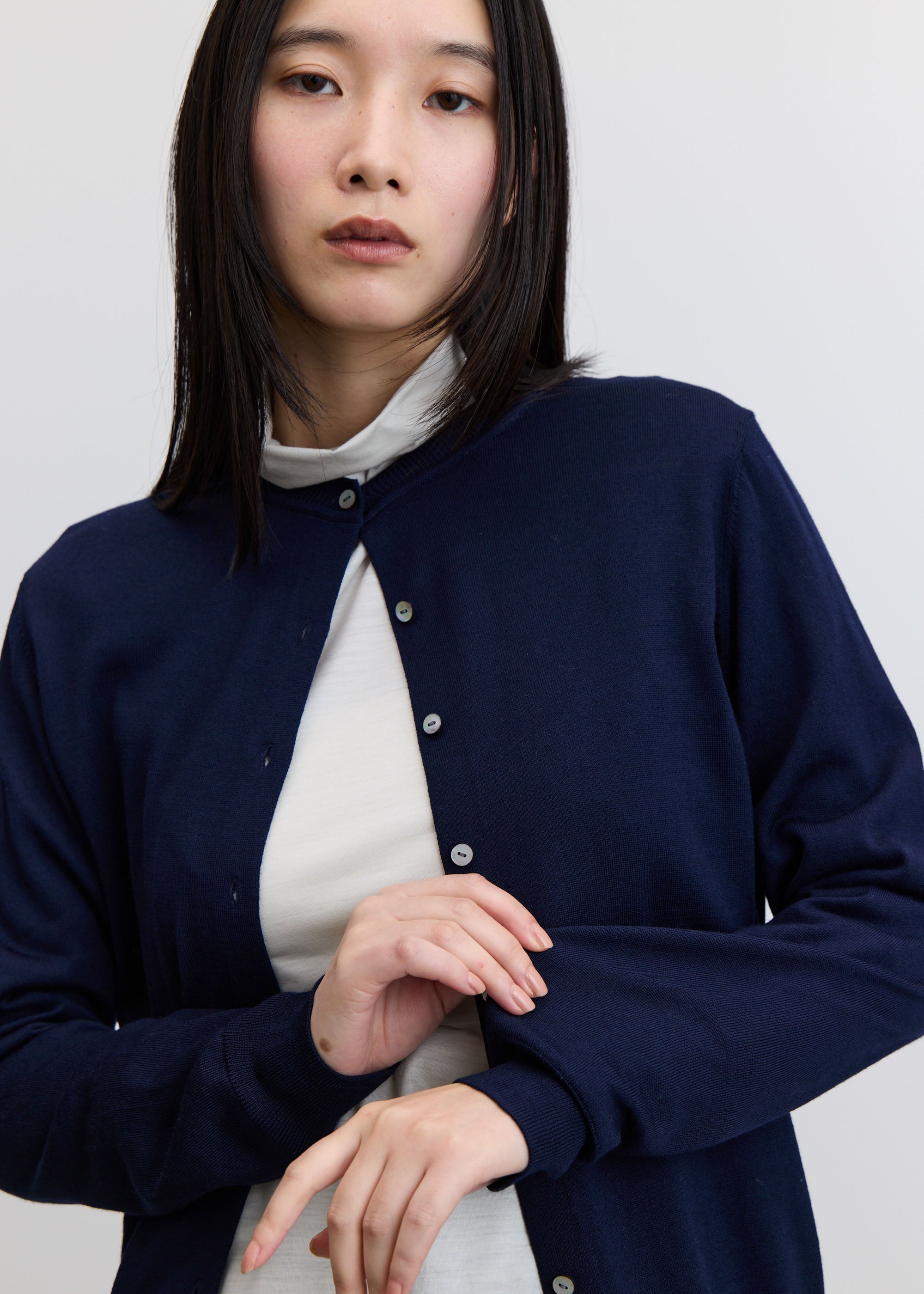 ウールハイゲージカーディガン - SOÉJU online store｜上質な大人の