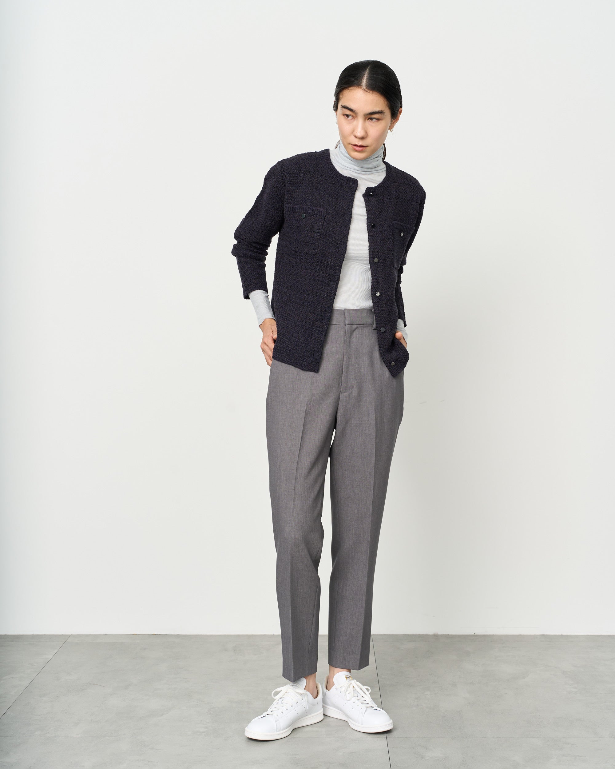 鹿の子ニットカーディガン- SOÉJU online store｜上質な大人の女性の