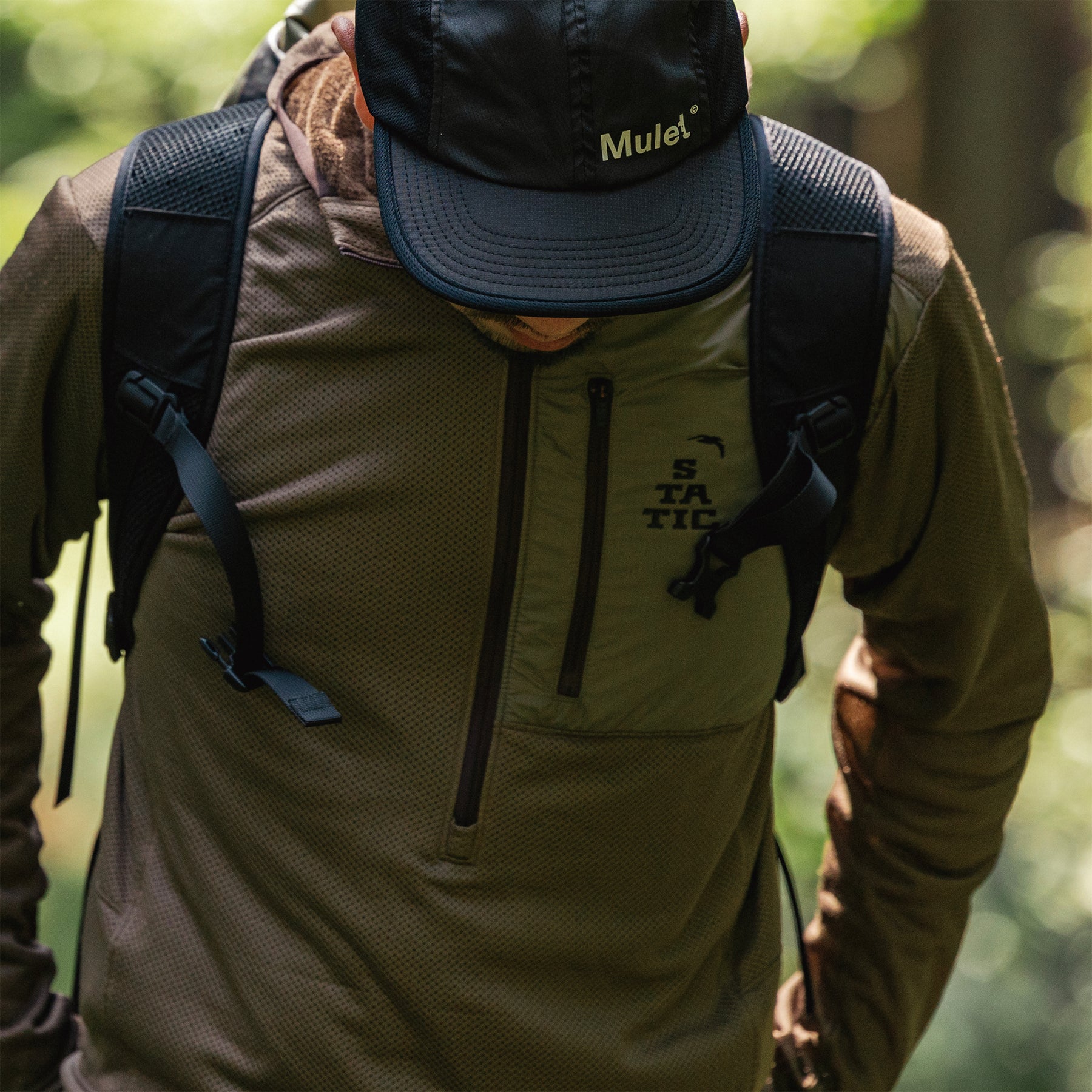 STATIC / ADRIFT HALF ZIP HOODY | STATICBLOOM ONLINE STORE