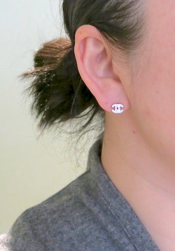 CHANEL ヴィンテージ シャネル 2008年 ミニミニ CC ロゴ ピアス