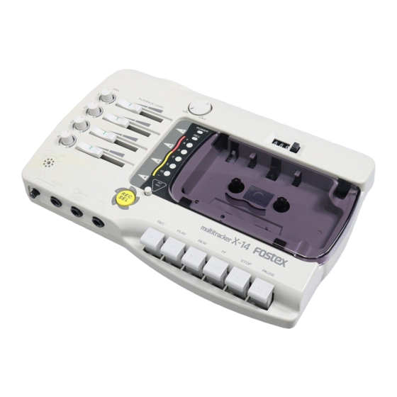 FOSTEX X-14 OWNER'S MANUAL Pdf Download | ManualsLib