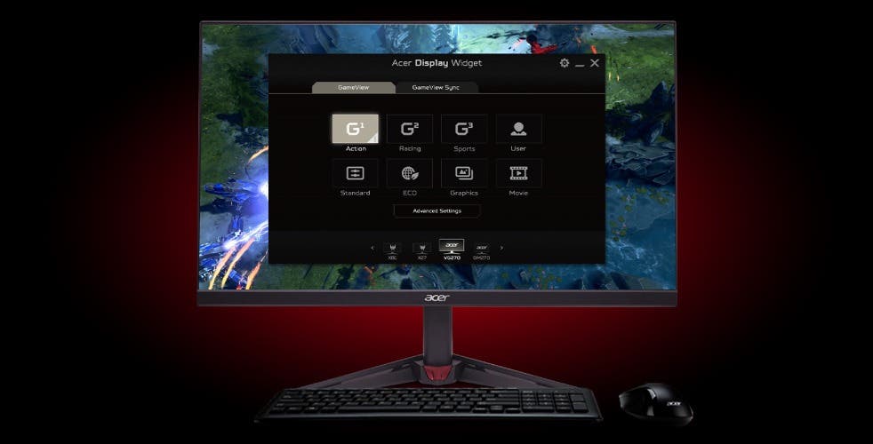 Acer 27インチ 可変リフレッシュレート 1ms 144Hz(FHD) 72Hz(4K) IPS