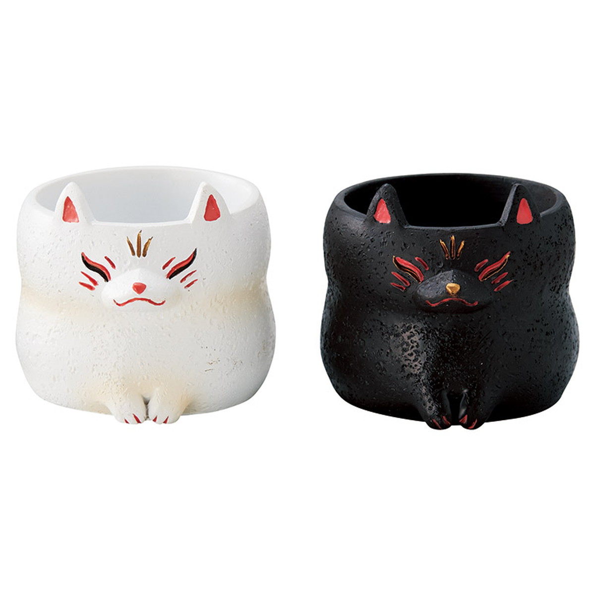 GREENHOUSE/リトルレジンポット 妖狐 /2種×各3/5154S - 花材通販はなど