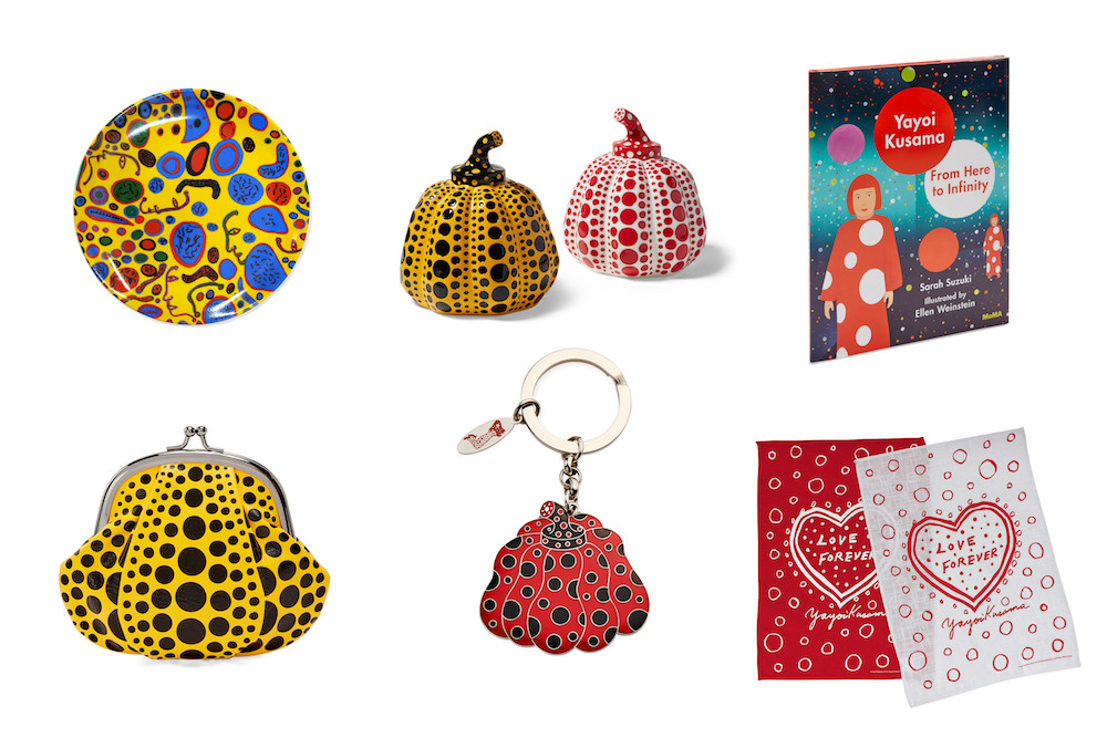 草間彌生のドット柄スケートボードのオリジナル作品を展示！ MoMA