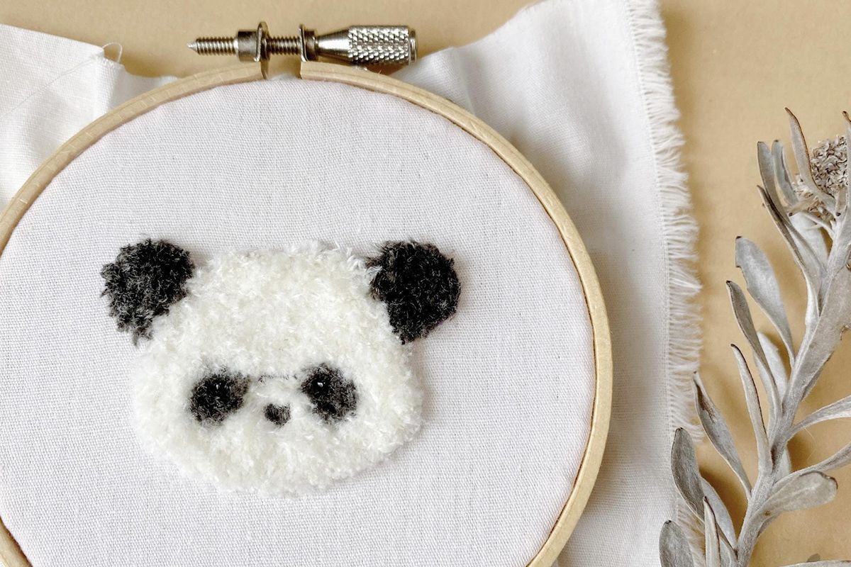 難しい？大丈夫！必ず作れるスミルナステッチのもふもふパンダ刺繍