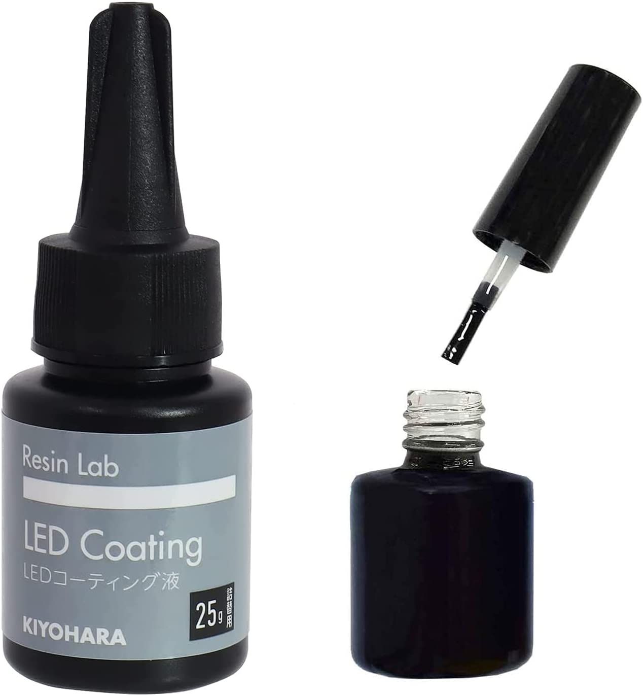 LED&UVクラフトレジン コーティング液 25g 刷毛付き空ボトル 清原