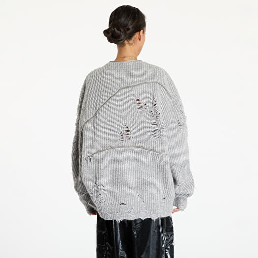 Sweaters HELIOT EMIL Convex Distressed Knit UNISEX Light Grey