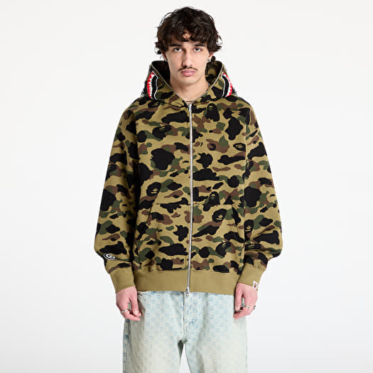 Мужские худи A BATHING APE 1St Camo Jacquard Shark Relaxed Fit