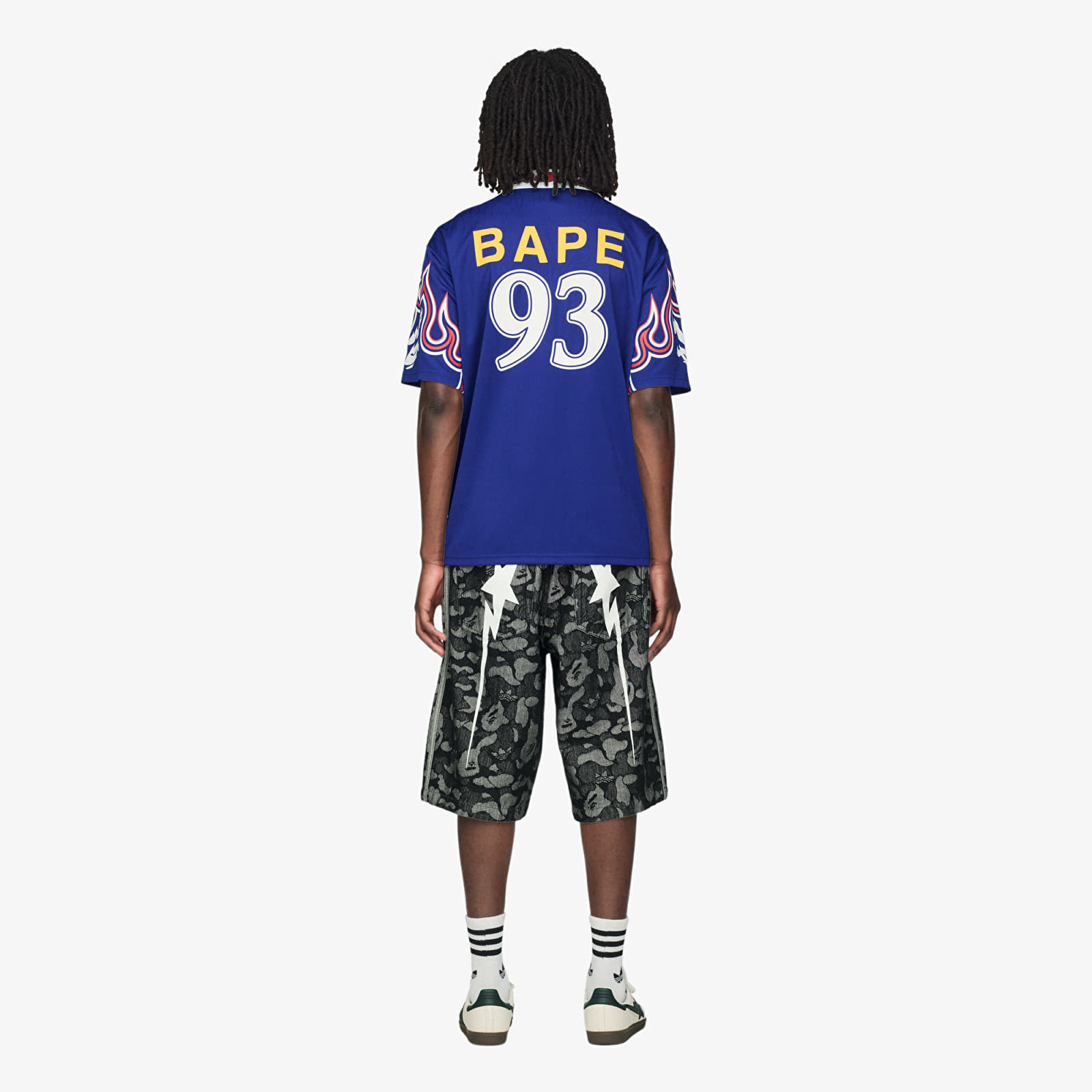Jerseys adidas x BAPE Ssl Flame Jerse Japblu (KF4914) | Footshop