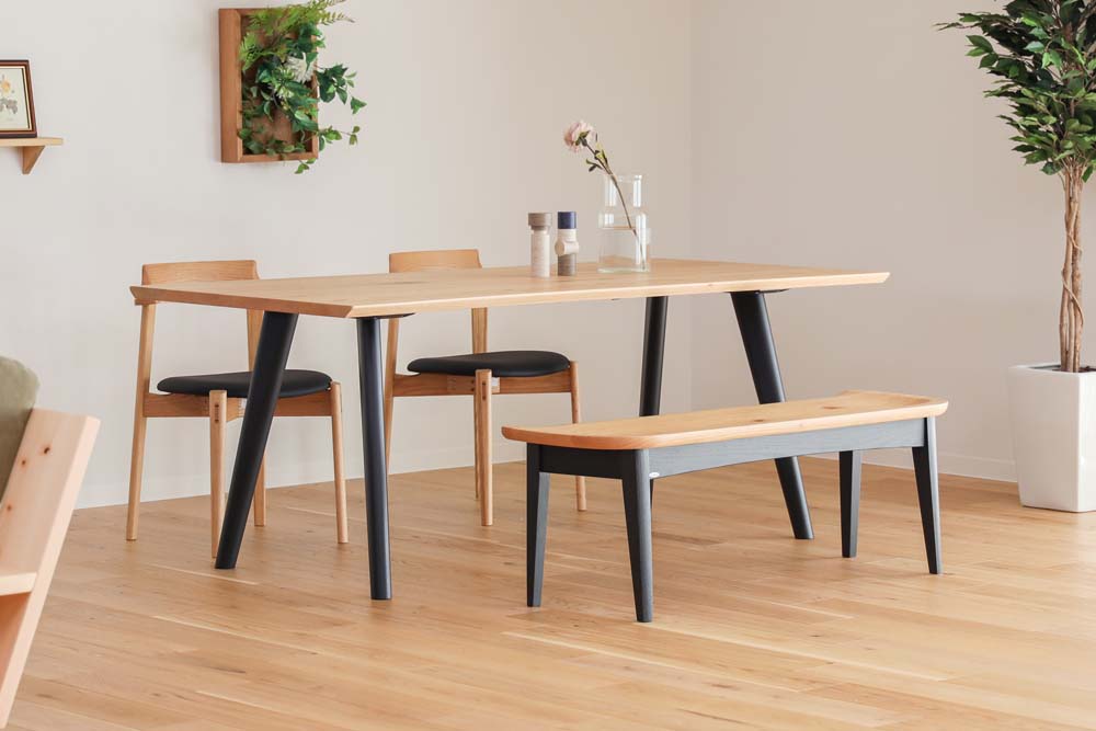 ibata直営 Ritz リッツ ベンチ｜CHAIR｜飛騨の家具/国産家具/無垢材の