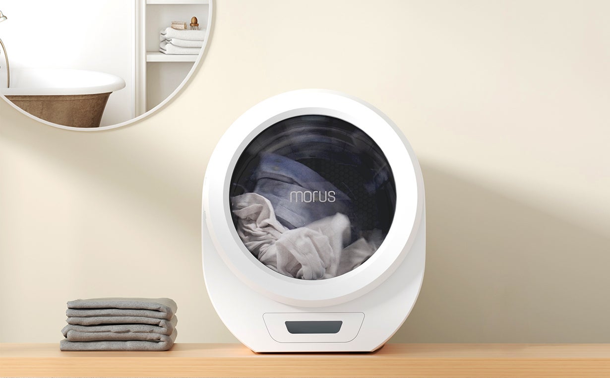 清潔な衣服で毎日を心地よく。超小型衣類乾燥機「Morus Zero