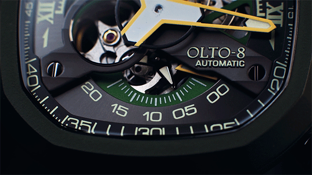 メカニックなデザインで魅せるメーター付き自動巻き腕時計 INFINITY II