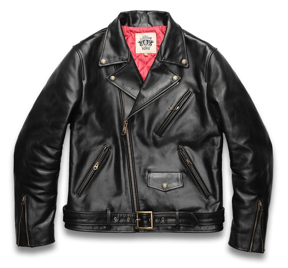 数量限定】待望の本格馬革茶芯レザーダブルライダースジャケットを4万