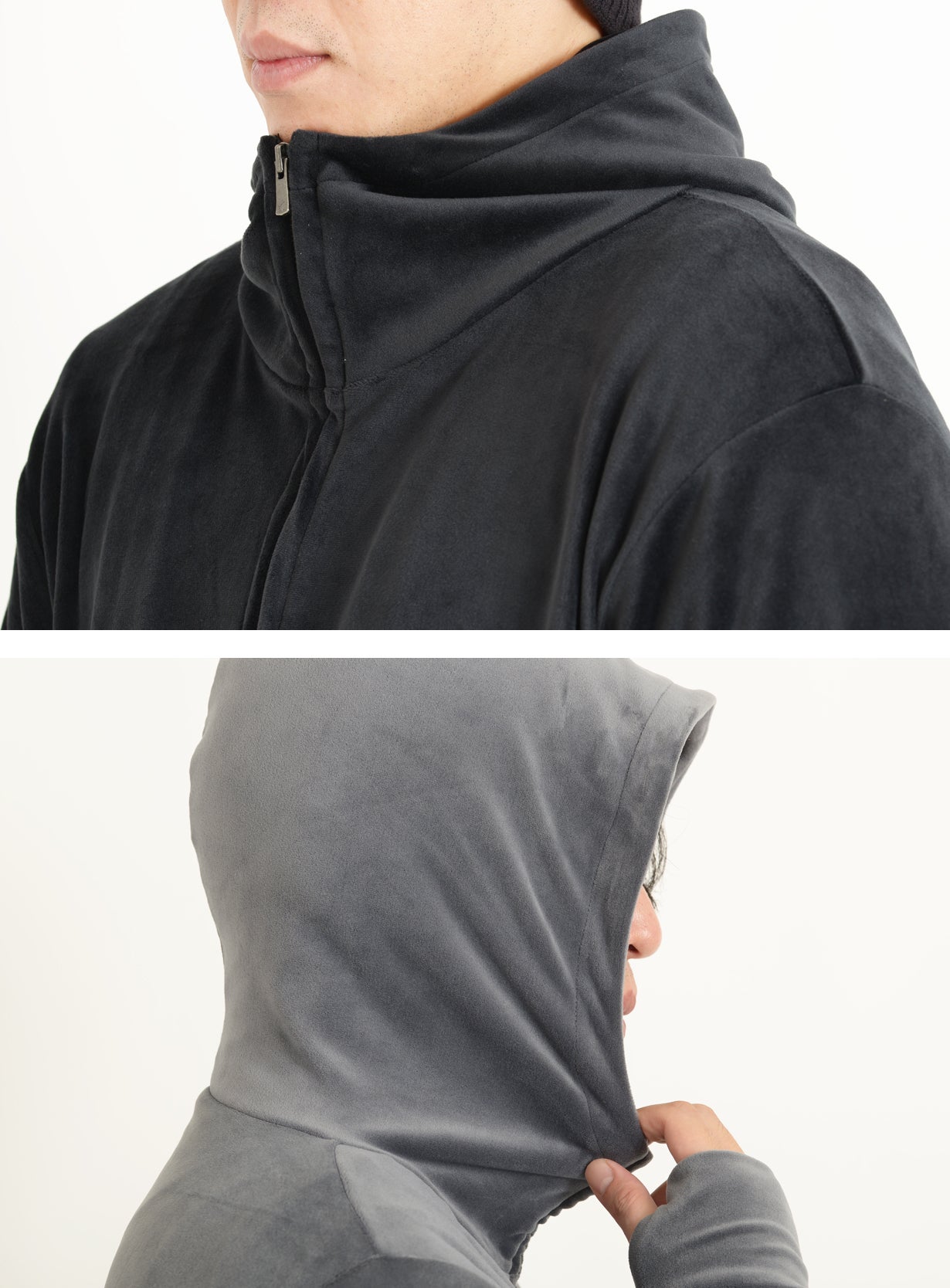 zero両面ベロアスーパーストレッチハイネックジップパーカー – Makuake