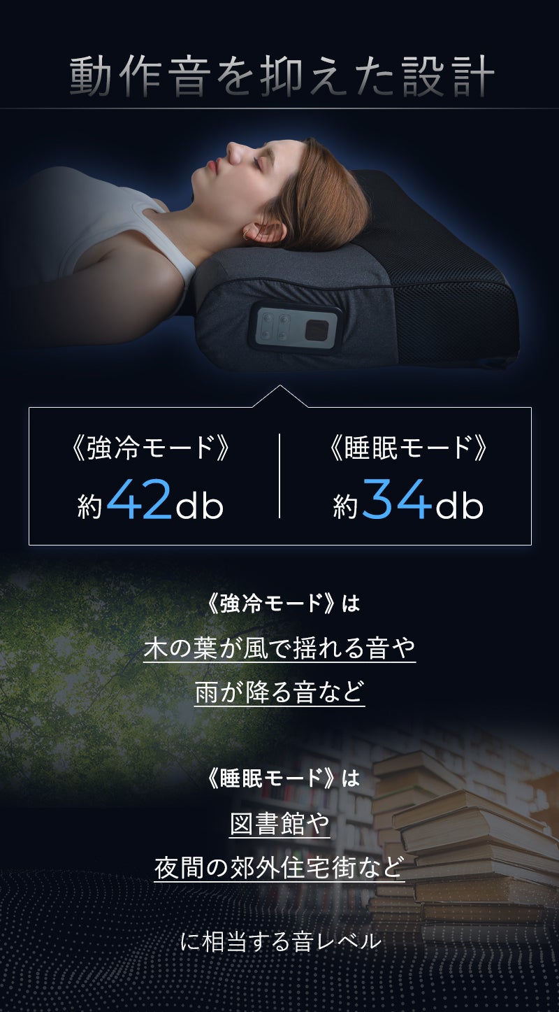 頭を冷やして眠る新しい睡眠体験。‐19℃※の冷却枕で快眠ケア｜サイバー
