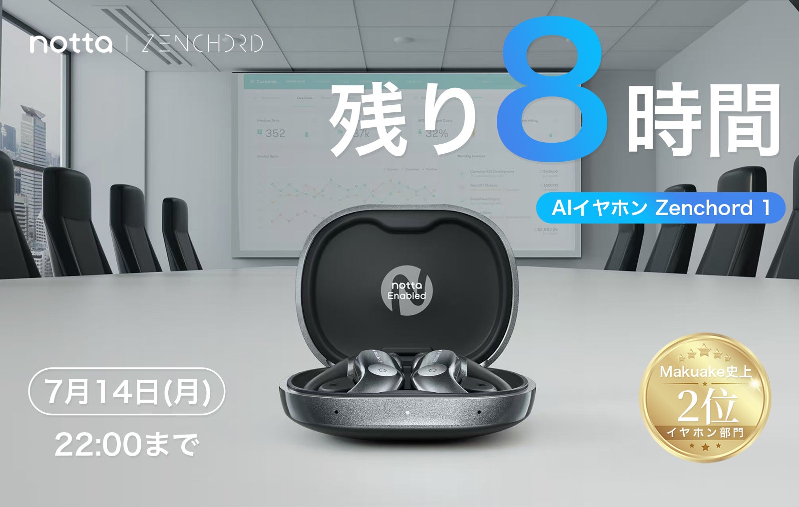 Makuake｜4,000社導入のAI音声認識技術を搭載。次世代イヤホン