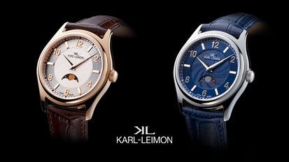 一部に限らない日本製高級ムーンフェイズ時計「カルレイモン」、ついに