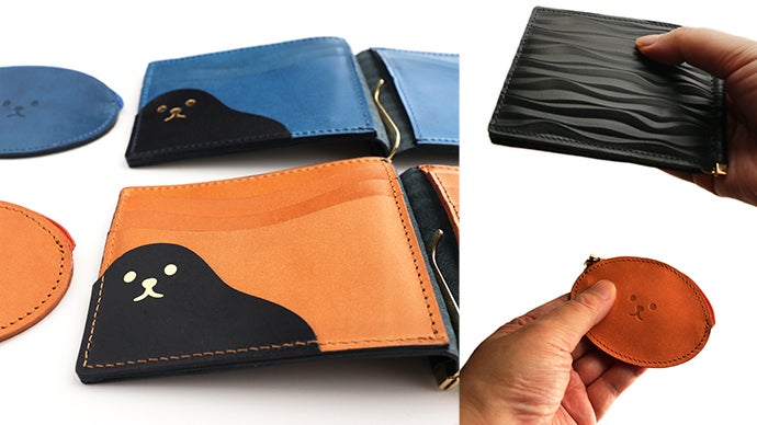 シンプルでポップ！大人かわいい本革製アザラシのマネークリップと