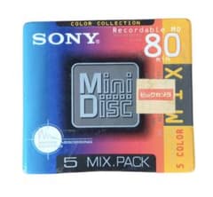 未開封未使用・希少】 SONY MD ミニディスク80分 5枚パック 録音用