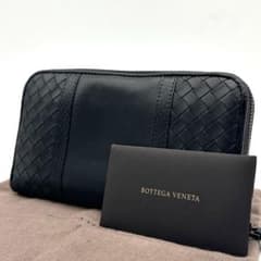 ボッテガヴェネタ 長財布 ラウンドジップ イントレチャート パイソン