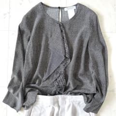 極美品♪マックスマーラ 白タグ フロントフリルデザインブラウス