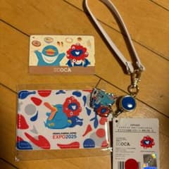 大阪・関西万博記念 ミャクミャク イコちゃん 限定ICOCAとパスケースの