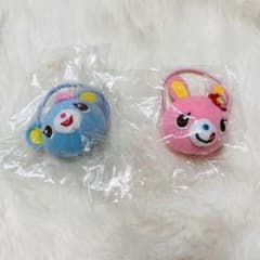 メゾピアノ みみちゃん＆ぽぽちゃん お顔ぬいぐるみヘアゴム 人気 希少