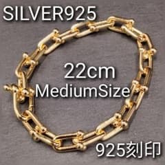 シンプル ハードウェア デザイン ブレスレット メンー シルバー 金