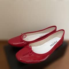 美品】Repetto フラットシューズ 38 レッド - メルカリ
