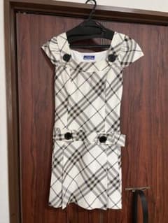 BURBERRY BLUELABELチェック柄 半袖ワンピース 36 - メルカリ