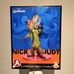 Happyくじ A賞 ニック&ジュディ セルフィーフィギュア ズートピア