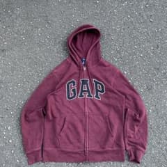 00s OLD GAP ギャップ ジップパーカー ワインレッド archive - メルカリ