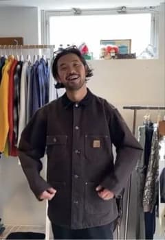 Carhartt ミシガンチョアコート ダークブラウン OVY - メルカリ