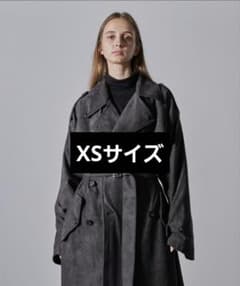 CLEL ダブルテックフェード トレンチコート XSサイズ チャコールグレー