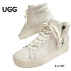 アグ OLLI オリ サイドジップ ハイカット 本革 レザー 22cm - メルカリ