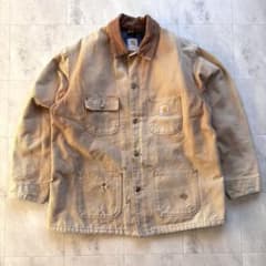 BORO】カーハート チョアコート USA製 フェード ダメージ ビンテージ