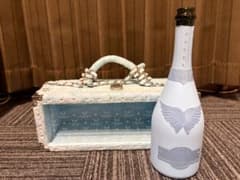 エンジェルシャンパン ドゥミセックブルー ファータイプ 空箱 空き瓶