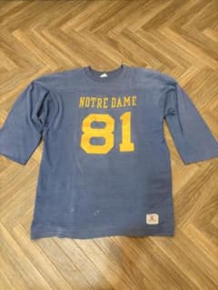 70s ビンテージ Champion フットボールTシャツ 7分Tシャツ - メルカリ